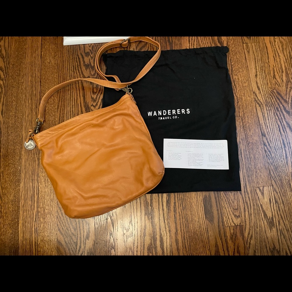 Wanderers Travel Co athens handbag tan
